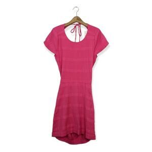 NWT Free People Pink Open Back Tie Cotton Dress